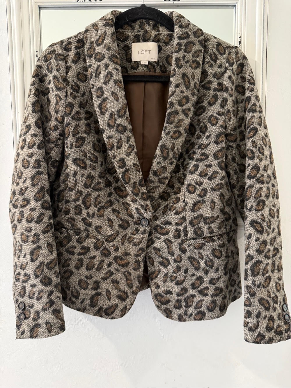 Ann Taylor LOFT Cheetah Blazer